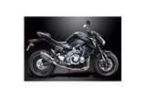 Sistema di scarico completo per Kawasaki Z900 17-19 Silenziatore ovale inossidabile da 225 mm