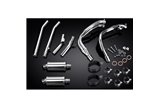 Sistema di scarico completo per Suzuki Gsx1300R Hayabusa 99-07 Decat 4-2 225mm Stainless Oval