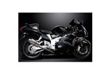 Sistema di scarico completo per Suzuki Gsx1300R Hayabusa 99-07 Decat 4-2 225mm Stainless Oval