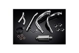 Komplette Abgasanlage für Suzuki Gsx1300R Hayabusa 99–07 Decat Full 4–1 225 mm Edelstahl Oval