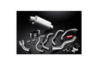 Sistema di scarico completo per Kawasaki Zzr600 D/E Zzr400 K/N 90-09 4-1 Silenziatore inossidabile ovale da 225 mm