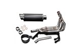 Complete exhaust system BSAU round carbon silencer 350mm Honda CBR600F 1991 1998