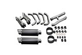 Full 350mm carbon round exhaust system for all years yamaha yzf600r thundercat 1996 2007