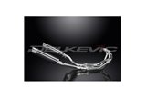 Komplette Abgasanlage 350 mm Carbon runder Bsau-Schalldämpfer Honda VFR800 1997 2001