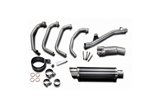 Complete exhaust system 350 mm round carbon silencers honda ST 1100 Pan European