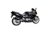 Komplette Abgasanlage BSAU runder Carbon-Schalldämpfer 350 mm Suzuki GSF650 Bandit 2005 2006