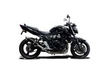 Komplette Abgasanlage BSAU runder Carbon-Schalldämpfer 350 mm Suzuki GSX600F 1997 2006