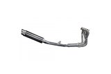 Complete exhaust system for Honda Cbr1100Xx Blackbird 4-1 350mm Carbon Tondo Bsau