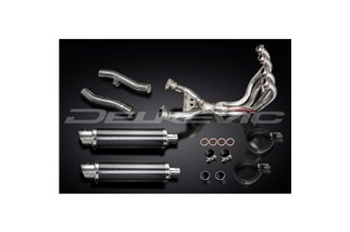 Système d'échappement complet pour Kawasaki Zzr400/600 1990-2009 4-2 Silencieux Carbone 350mm