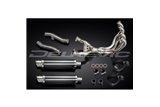 Komplette Abgasanlage für Kawasaki Zzr400/600 1990-2009 4-2 350 mm Carbon-Schalldämpfer