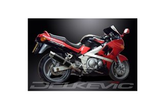 Sistema di scarico completo per Kawasaki Zzr400/600 1990-2009 4-2 350mm Silenziatori Carbonio