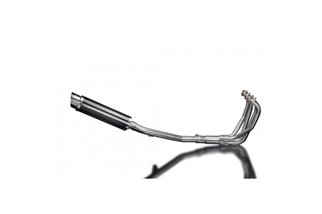 Complete exhaust system for Suzuki Gsf650 Bandit 05-07 Silencer 350mm Carbon Round Bsau