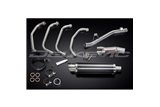 Complete exhaust system for Suzuki Gsf650 Bandit 05-07 Silencer 350mm Carbon Round Bsau