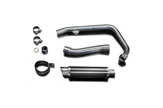 Complete exhaust system 350mm round carbon silencer honda cb500 sport 1994 2003