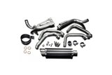 Komplette Abgasanlage 350 mm runder Carbon-Schalldämpfer Honda CBR600F 1987 1990