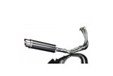 Complete exhaust system 350mm carbon round muffler honda cb600f hornet 1998 2002