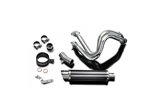 Complete exhaust system 350mm carbon round muffler honda cb600f hornet 1998 2002