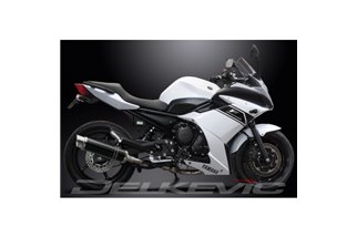 Ligne d'échappement complète ronde carbone 350mm pour Yamaha MT-03 2017 2020