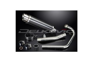 Complete exhaust system for Honda Cbf250 2004-2012 Muffler 350mm Carbon Round Bsau