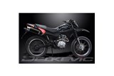 Complete exhaust system for Honda Xr125L 2003-2010 Silencer 350mm Carbon Round Bsau