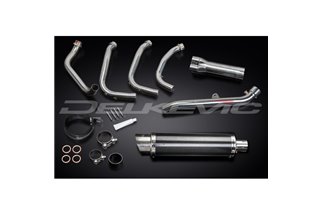 Système d'échappement complet pour Honda Cb1100Sf X11 1999-02, silencieux rond en carbone 4-1 350mm