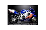 Sistema di scarico completo per Honda Cbr900Rr Fireblade 1992-99 Silenziatore tondo in carbonio da 350 mm