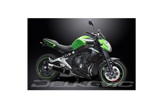 Komplette Abgasanlage für Kawasaki Er6N Er6F 2012–16 Schalldämpfer 350 mm Carbon Round Bsau