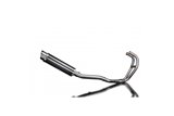 Complete exhaust system for Kawasaki Gpz500S 2-1 Silencer 350mm Carbon Round Bsau