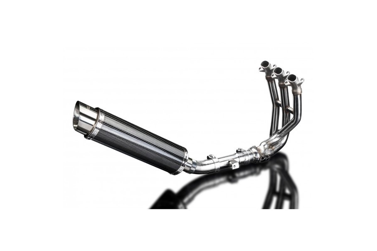 Complete exhaust system 350mm carbon round bsau honda vfr800 f 2014 2019