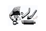 Complete exhaust system 350mm carbon round bsau kawasaki zzr1400 2012 2020