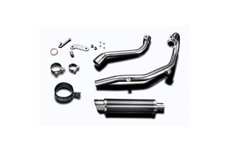 Sistema di scarico completo silenziatore di carbonio rotondo da 350 mm triumph tiger 800 2010 2019