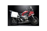 Système d'échappement complet pour Honda Vfr1200X 12-19 Decat Full 4-1 Silencieux 350mm Carbone Rond Bsau