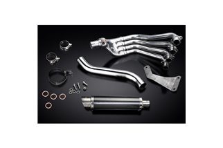 Système d'échappement complet pour Honda Cbr650F Cb650F 14-18, silencieux rond en carbone 350mm