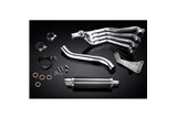 Sistema di scarico completo per Honda Cbr650F Cb650F 14-18 Silenziatore tondo carbonio 350mm