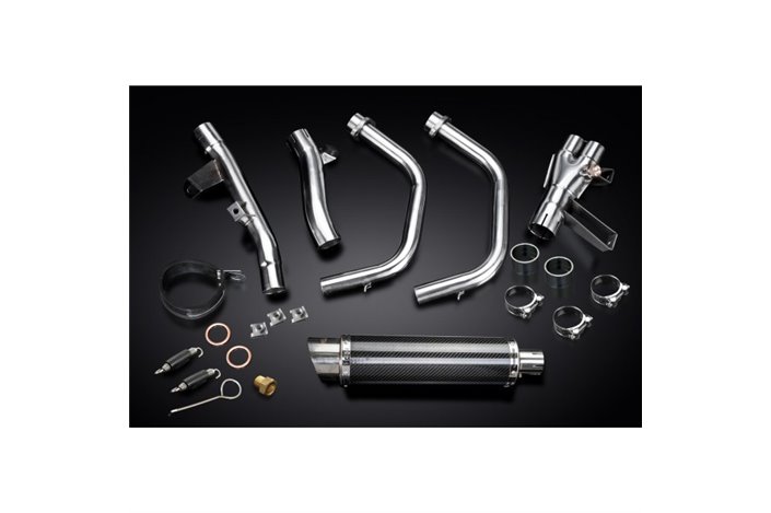 Complete Exhaust System for Honda Cbr500R Cb500F Cb500X 13-15 350mm Carbon Round Bsau