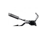 Sistema di scarico completo per Honda Cb600F Hornet 2007-13 Silenziatore 350mm Carbon Tondo Bsau