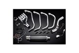 Sistema di scarico completo per Honda Cb600F Hornet 2007-13 Silenziatore 350mm Carbon Tondo Bsau