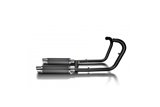 Complete exhaust system for W650 W800 99-23 Dl10 Round Mufflers 350mm Carbon Fiber 2-2 Ceramic