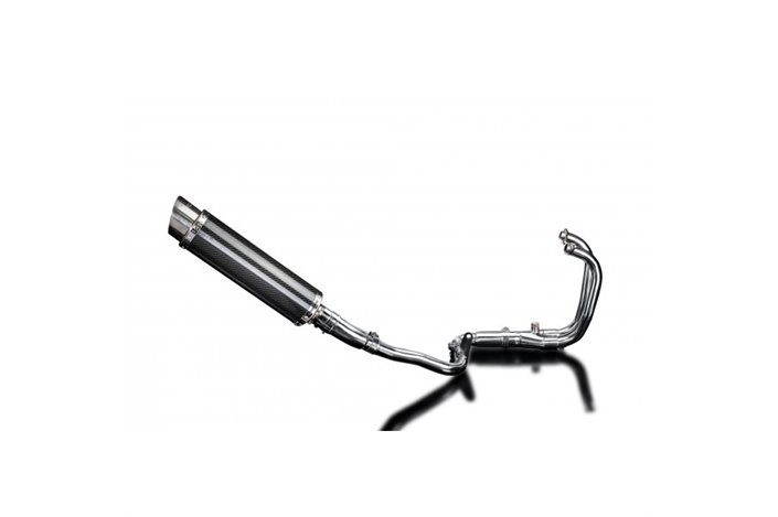 Full Exhaust System for Kawasaki Versys-X 300 17-21 2-1 Carbon Round Muffler 200mm