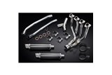 Complete exhaust system for Kawasaki Zzr1400 12-20 4-2 Silencers 350mm Carbon Round Bsau