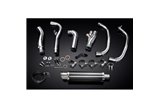 Complete exhaust system for Kawasaki Ninja 300 2013-19 2-1 Muffler 350mm Carbon Round Bsau