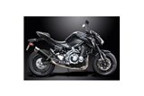 Complete exhaust system for Kawasaki Z900 17-19 Silencer 350mm Carbon Round Bsau