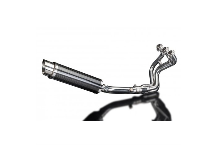 Sistema di scarico completo per Yamaha Mt09 Sport Tracker 2014-2020 Silenziatore tondo in carbonio da 350 mm