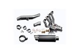 Complete exhaust system 350mm carbon round bsau suzuki gsx1300r hayabusa 2008 2019