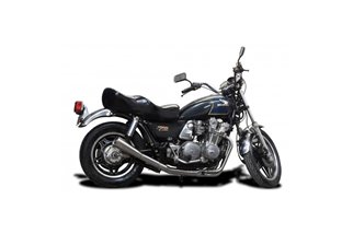 Complete exhaust system honda cb550f 1975-77 megaphone classic black ceramic honda cb550f 1975 1977