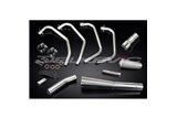 Complete exhaust system honda cb550f 1975-77 megaphone classic black ceramic honda cb550f 1975 1977