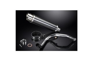 Sistema di scarico completo per Bmw G310R G310Gs 2017-20 Silenziatore Decat 350mm Carbon Tondo Bsau