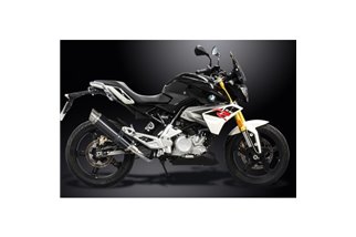 Sistema di scarico completo per Bmw G310R G310Gs 2017-20 Silenziatore Decat 350mm Carbon Tondo Bsau