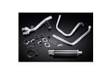 Sistema di scarico completo per Honda Nt650V Deauville 98-05 Silenziatore Carbonio Tondo 350mm