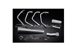 Sistema di scarico completo per Honda CB550F 1975-77 Full 4-1 Silenziatore megafono classico in acciaio inossidabile